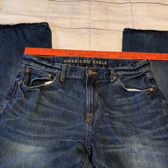 American Eagle Original Boot Mens Size 36x32 Denim Blue Jeans - Picture 2 of 13